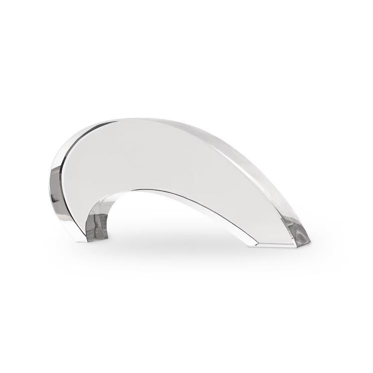 Wave Crystal Decorative Accessory | Bone & Brass
