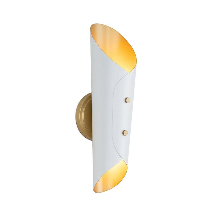 Vest Table Lamp - White Natural Brass | Bone & Brass
