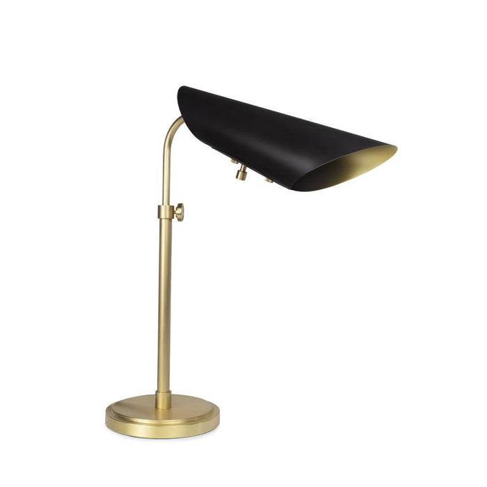 Vest Table Lamp - Blackened Brass Natural Brass
