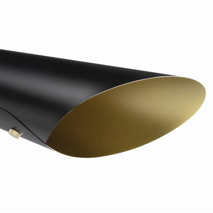 Vest Table Lamp - Blackened Brass Natural Brass - Lamp Detail | Bone & Brass