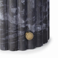 Tambour Marble Table Lamp - Lamp Detail | Bone & Brass
