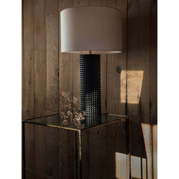 Symon Black Wood Table Lamp
