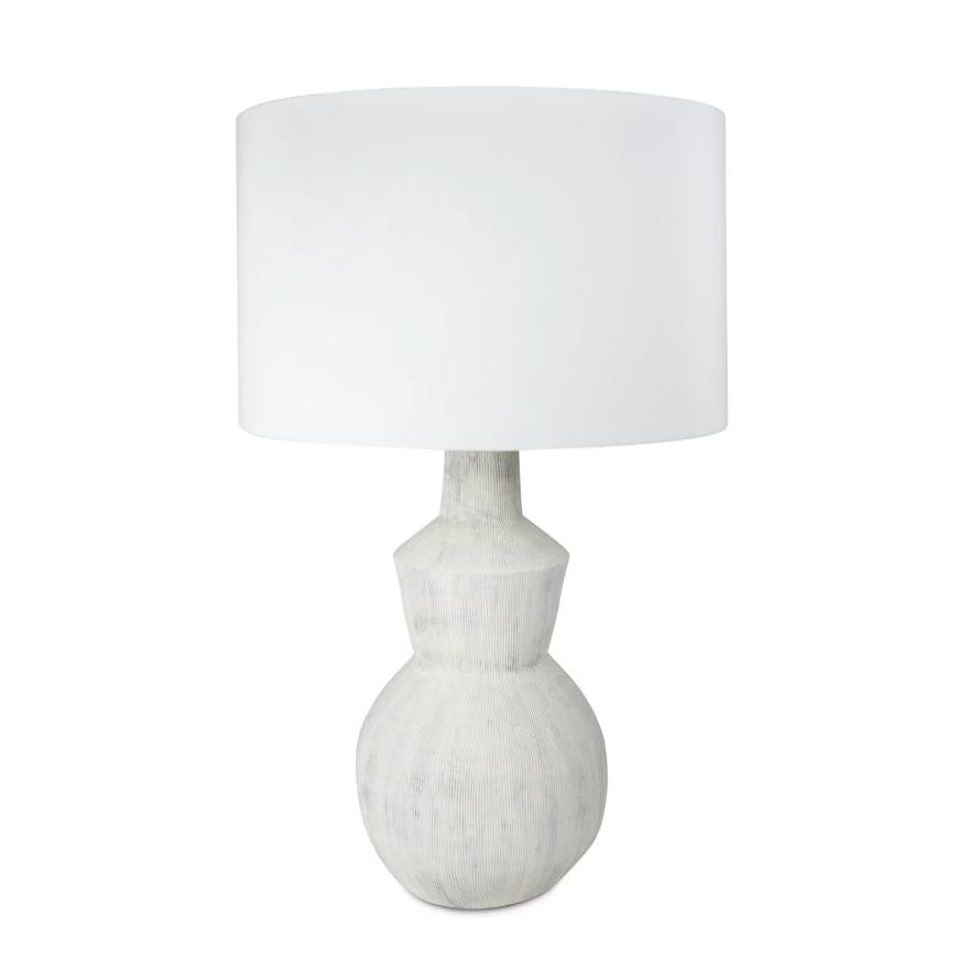 Rhonda Grey Ceramic Table Lamp | Bone & Brass
