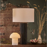 Zara Black Zinc Table Lamp - Lamp Detail | Bone & Brass