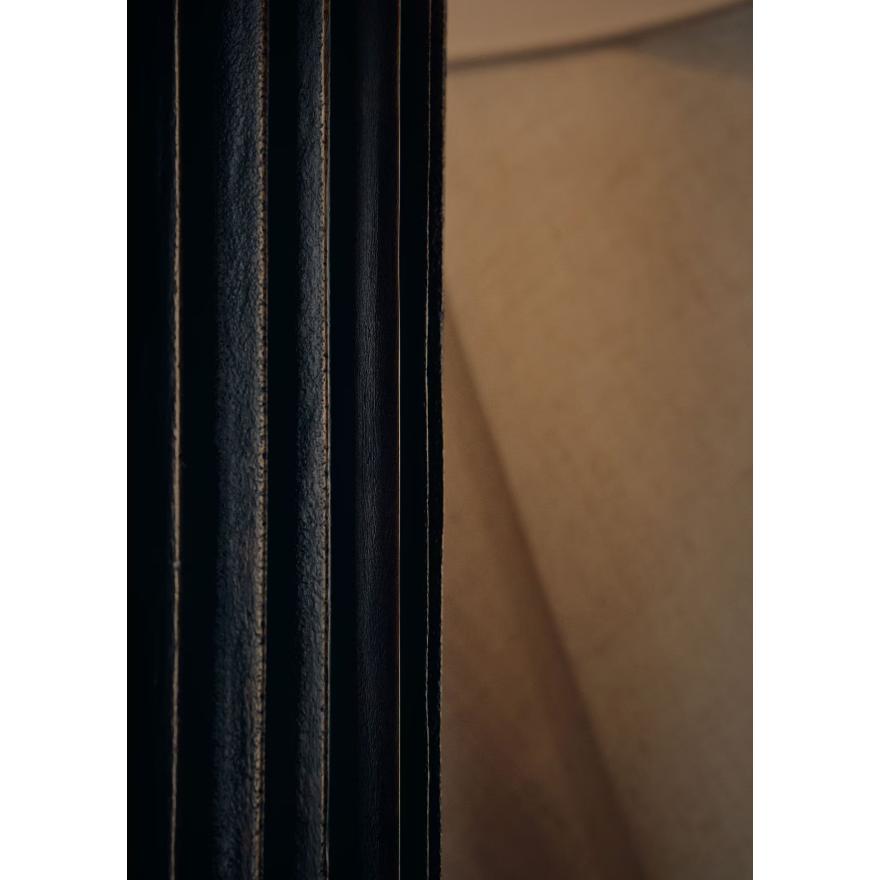 Zara Black Zinc Table Lamp - Lamp Base Detail | Bone & Brass