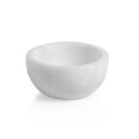 Baltic Small White Alabaster Bowls, Set 2 | Bone & Brass