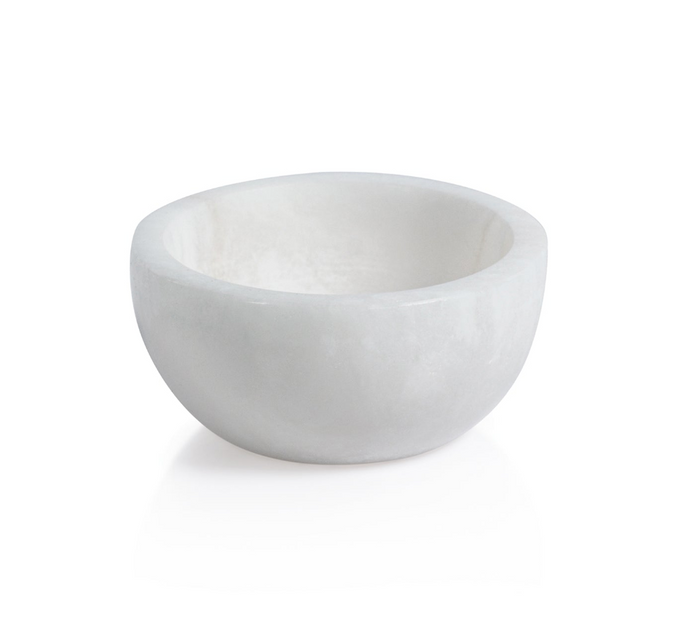 Baltic Small White Alabaster Bowls, Set 2
