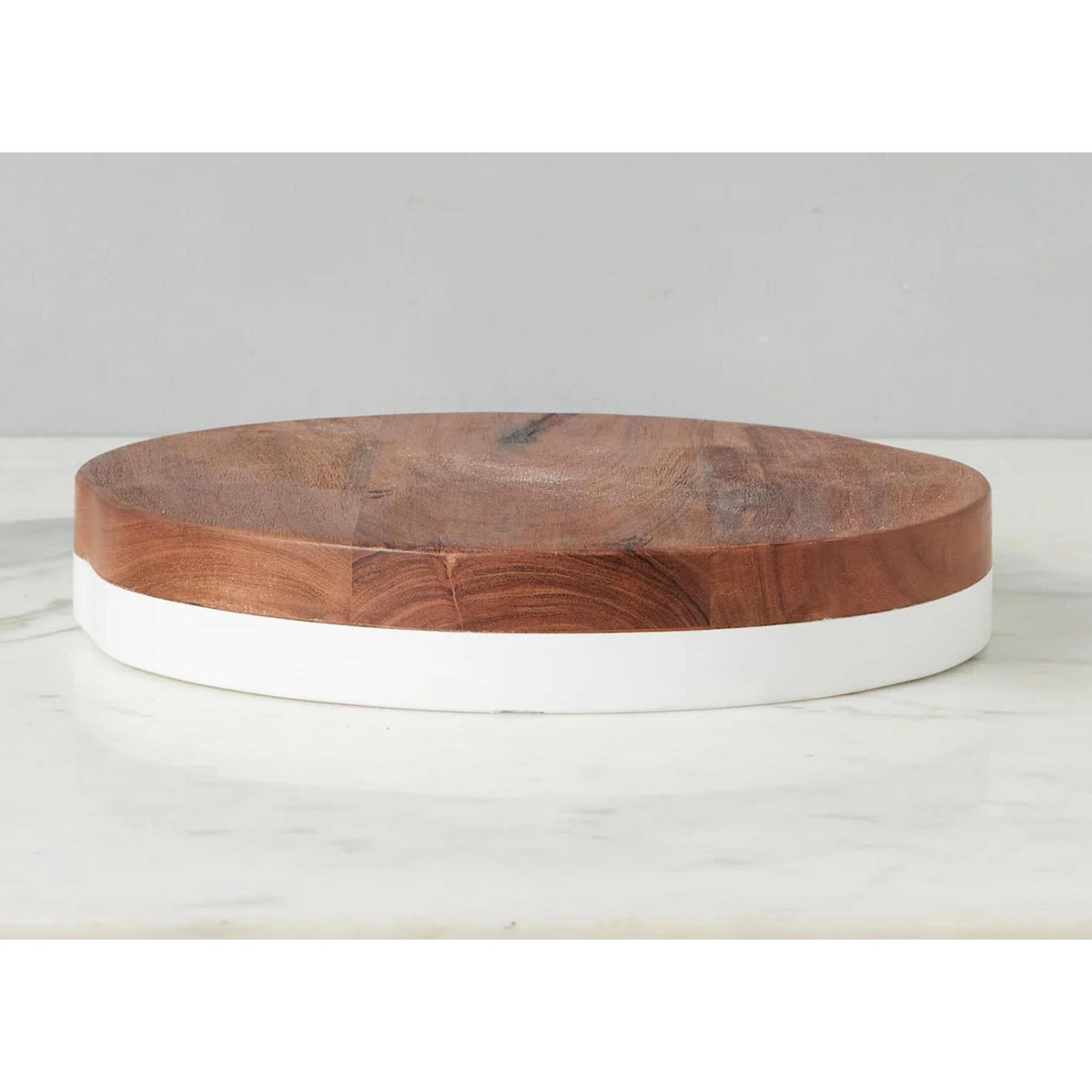 Medium White Mod Block Serving Board - Trivet Top View | Bone & Brass