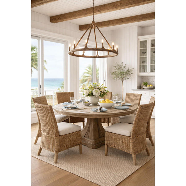 Wolfgang Hammered Brass Chandelier - Small - Chandelier Detail | Bone & Brass