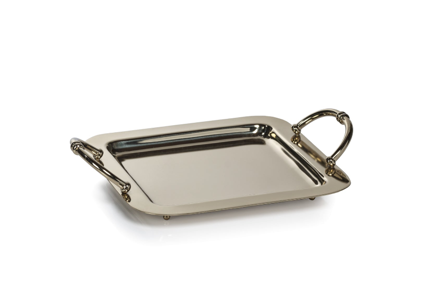 Manetta Polished Brass Tray, Small