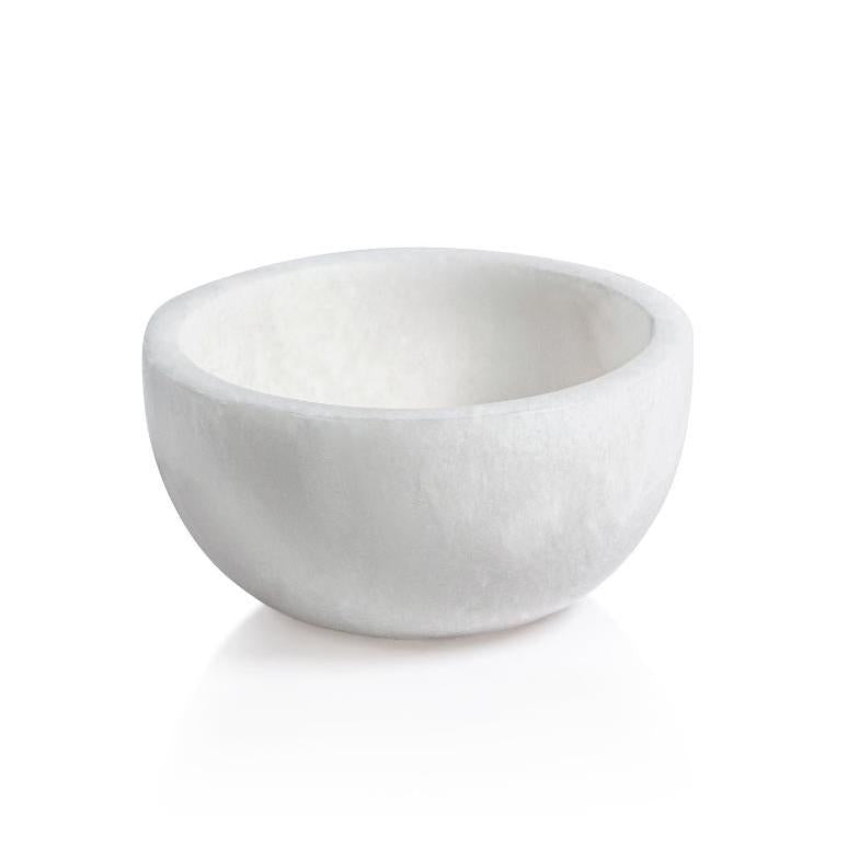 Baltic Medium White Alabaster Bowls, Set 2 | Bone & Brass
