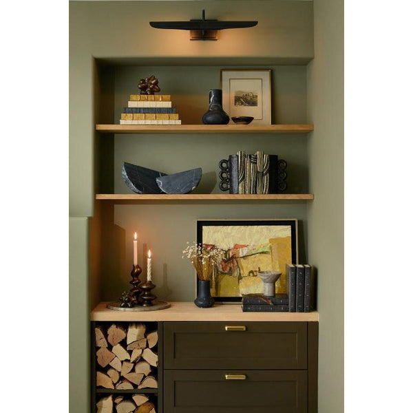 Jasper Marble Vase Small - Black