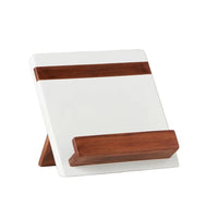 Modern iPad & Cookbook Holder, White | Bone & Brass