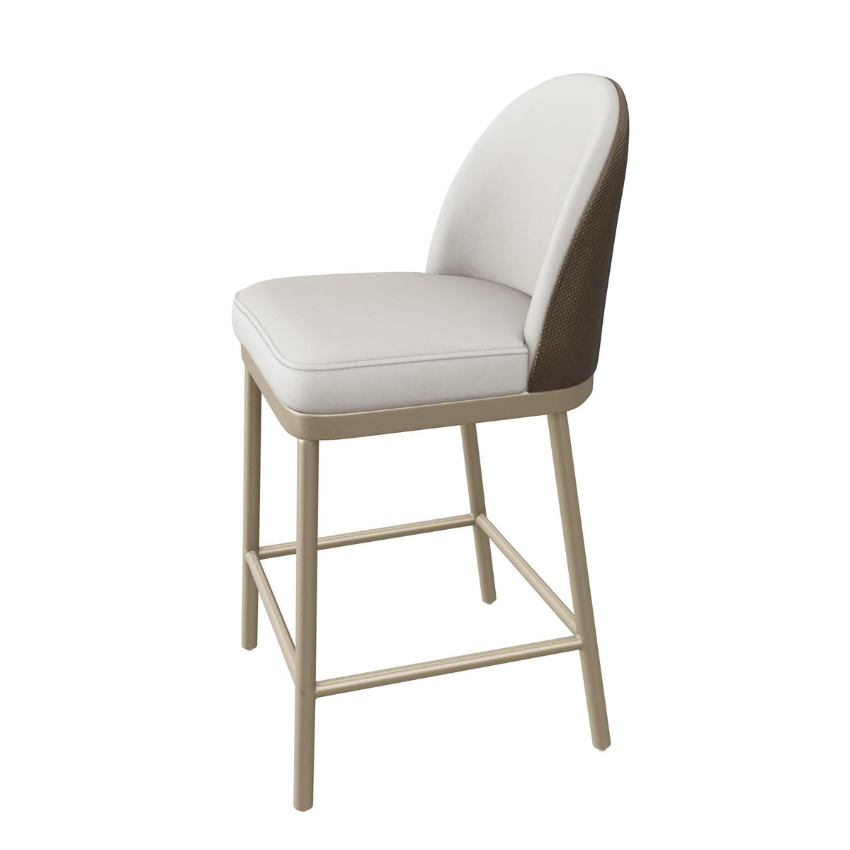 Lavania Counter Stool - Meg Taupe|Porcini Taupe - Stool Detail | Bone & Brass