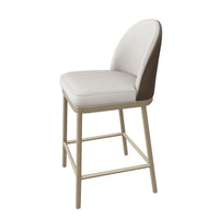 Lavania Counter Stool - Meg Taupe|Porcini Taupe - Stool Detail | Bone & Brass
