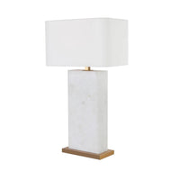 Rovira Ivory Alabaster Table Lamp - Lamp Shade Detail | Bone & Brass