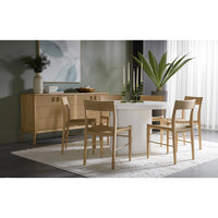 Nicolette White Concrete Round Dining Table - Table Top View | Bone & Brass