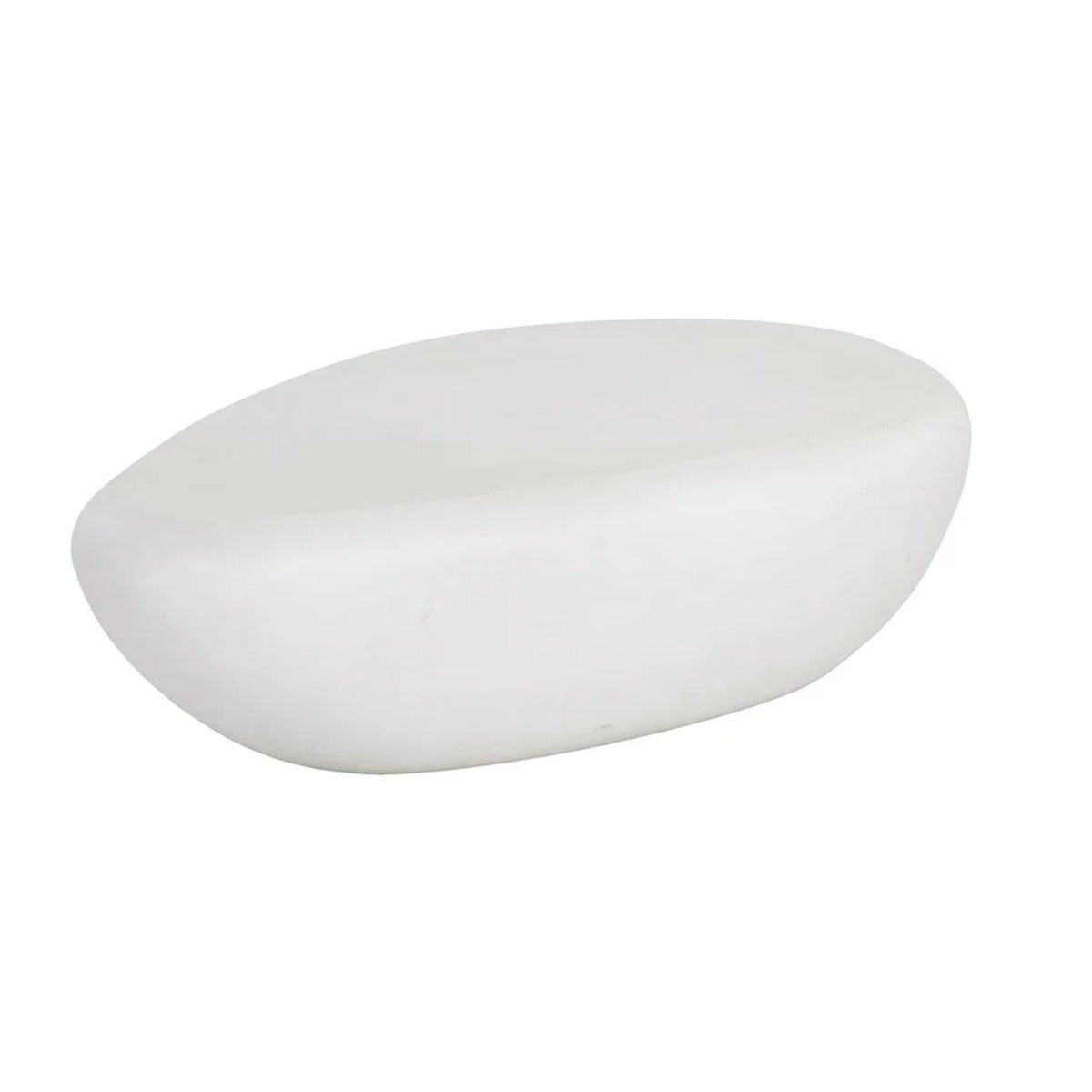Corvo Coffee Table - Large - White - Table Side View | Bone & Brass