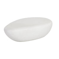 Corvo Coffee Table - Large - White - Table Side View | Bone & Brass