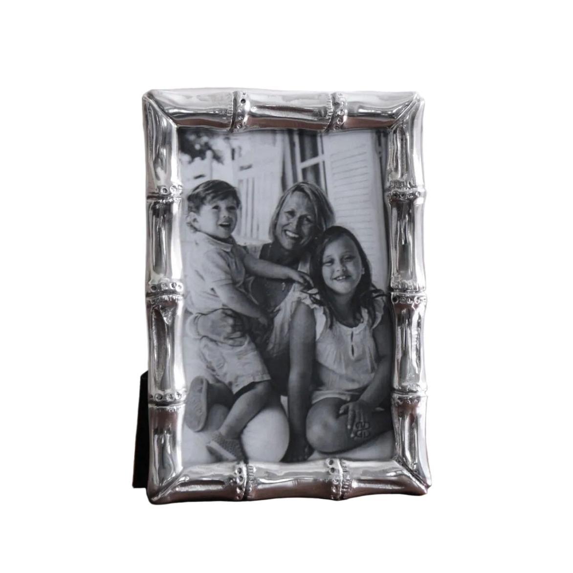 Giftables Silver Bamboo 4 x 6 Picture Frame | Bone & Brass