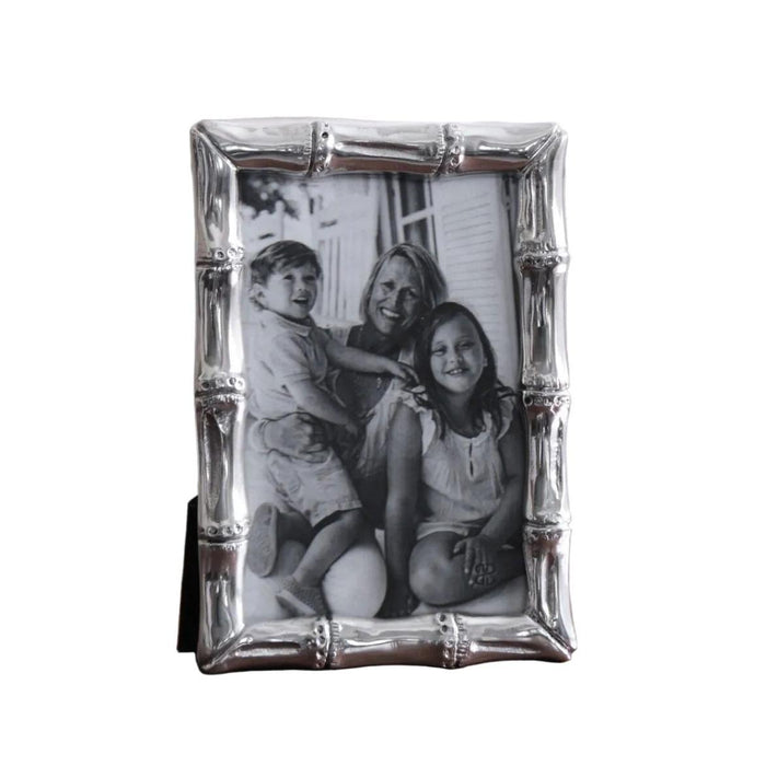 Giftables Silver Bamboo 4 x 6 Picture Frame | Bone & Brass