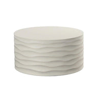 Corey Cream Concrete Round Coffee Table - Large | Bone & Brass
