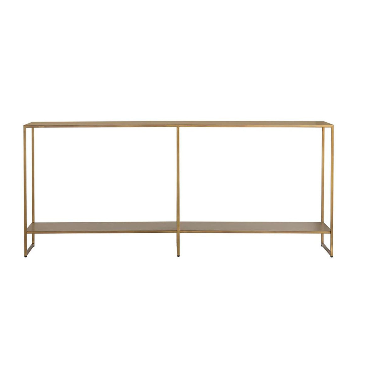 Eiffel Antique Brass Console Table - Table Top View | Bone & Brass