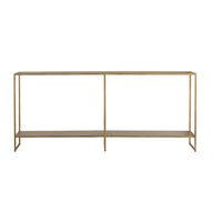 Eiffel Antique Brass Console Table - Table Top View | Bone & Brass