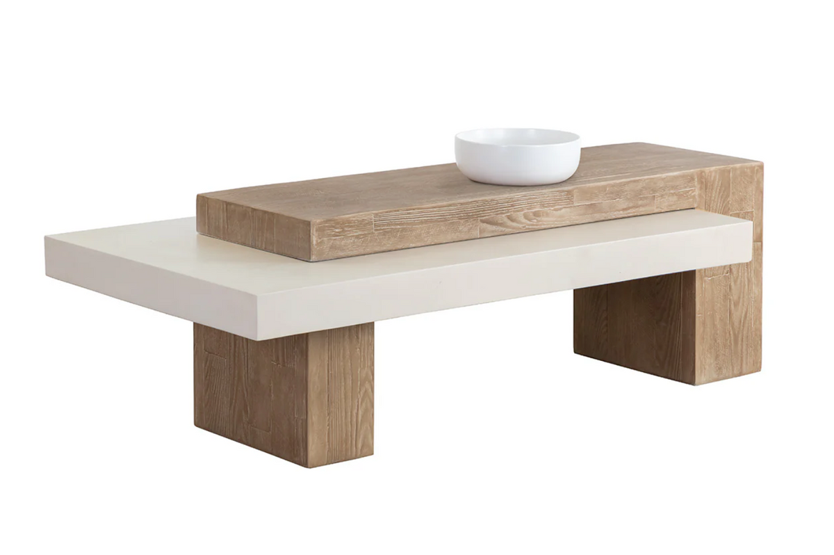 Herriot Concrete Two-Toned Coffee Table