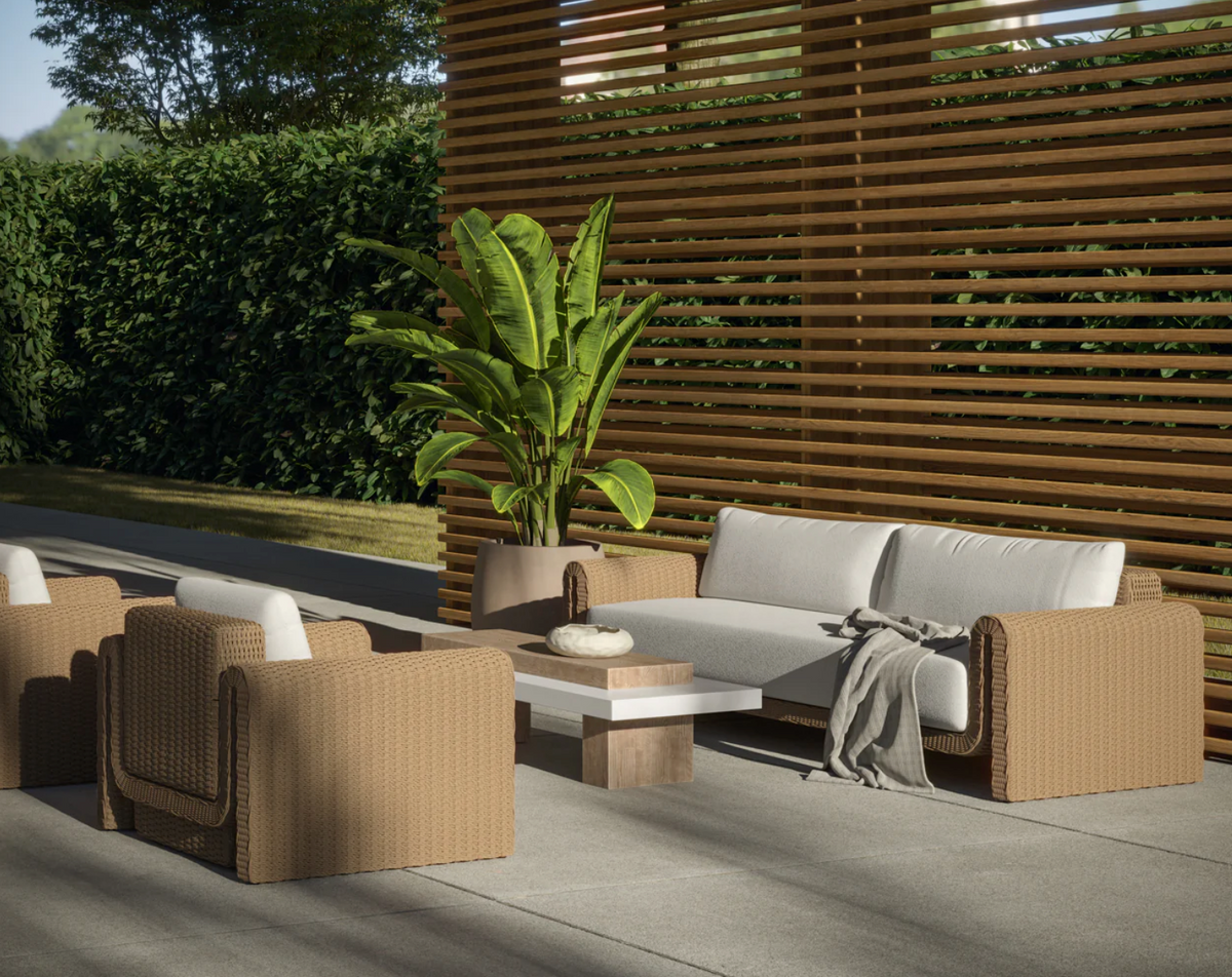 Herriot Concrete Two-Toned Coffee Table