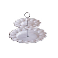 Vida Alegria Two Tiered Deviled Egg Server | Bone & Brass