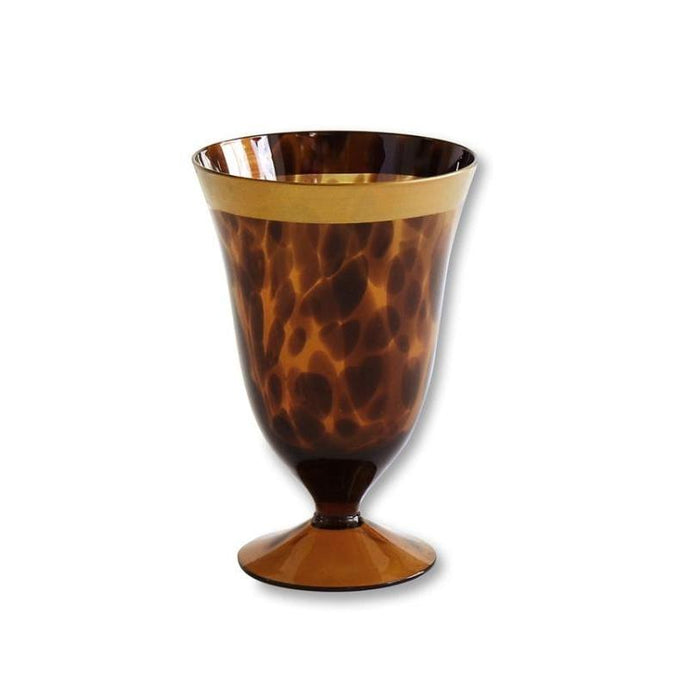 Tortoise and Gold Wine Glass Set of 4