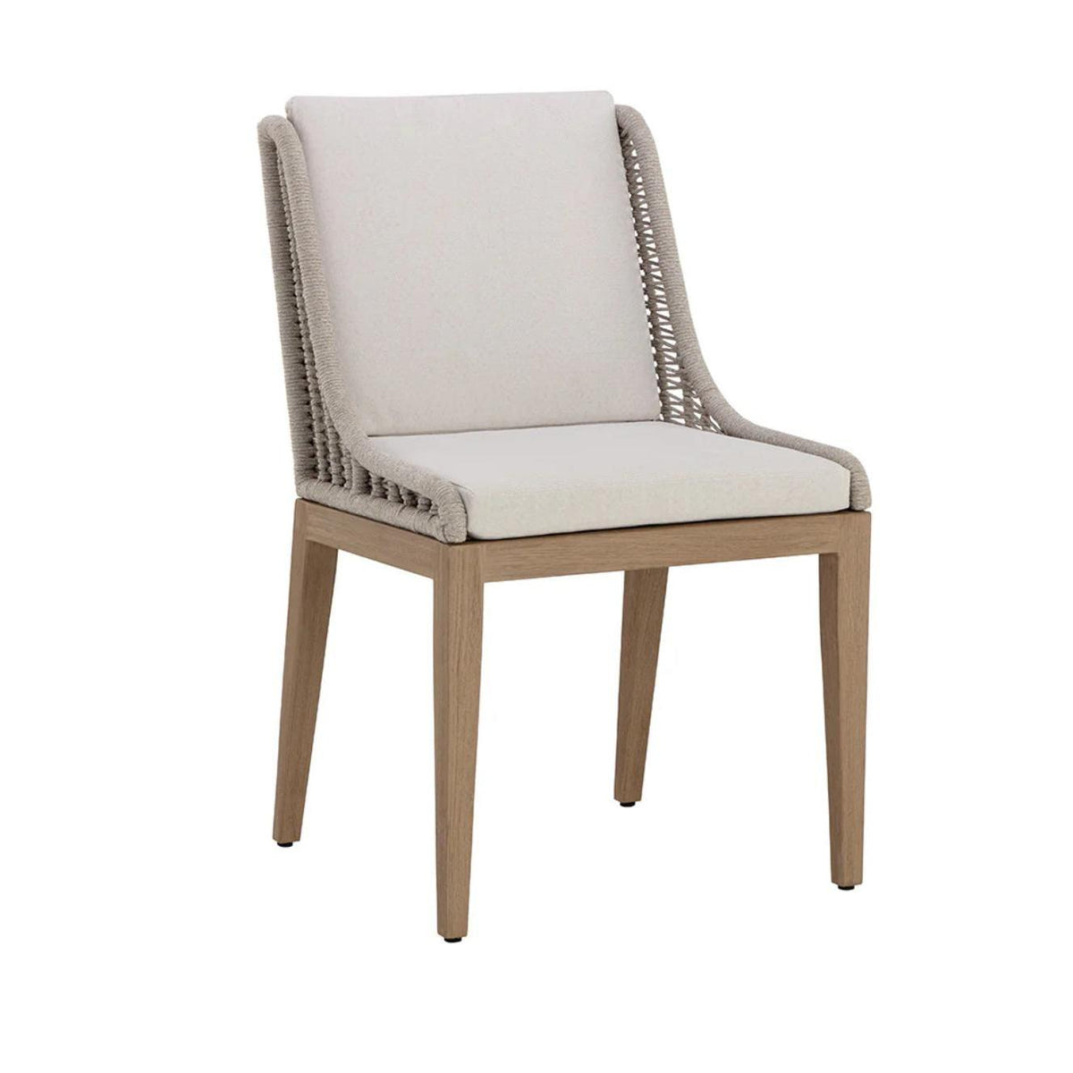 Sorrento Grey Woven Dining Chair | Bone & Brass