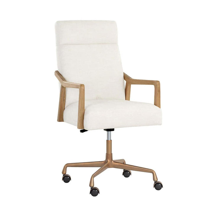 Collin Ivory Tweed Office Chair