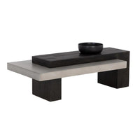 Herriot Dark Brown & Grey Concrete Coffee Table