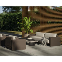 Herriot Dark Brown & Grey Concrete Coffee Table