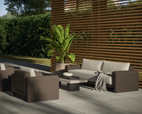 Herriot Dark Brown & Grey Concrete Coffee Table