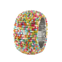 Candy Sprinkles Beaded Colorful Napkin Ring | Bone & Brass