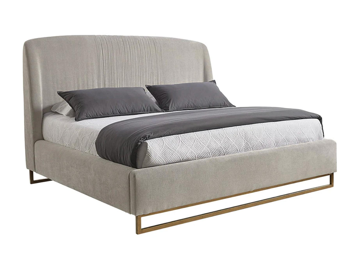 Nevin Polo Club Stone Upholstered King Bed