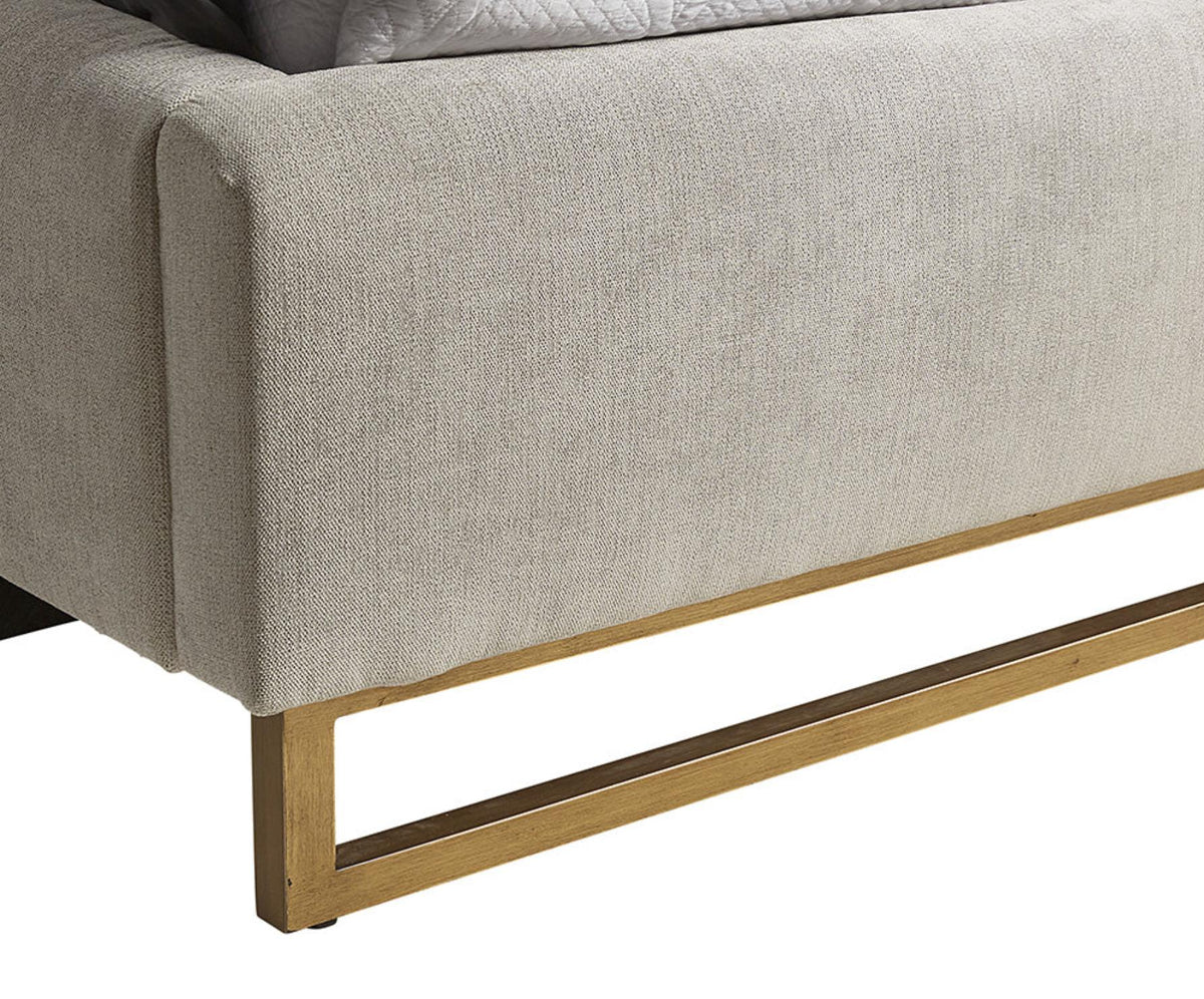 Nevin Polo Club Stone Upholstered King Bed