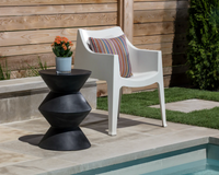 Union Black Concrete Side Table