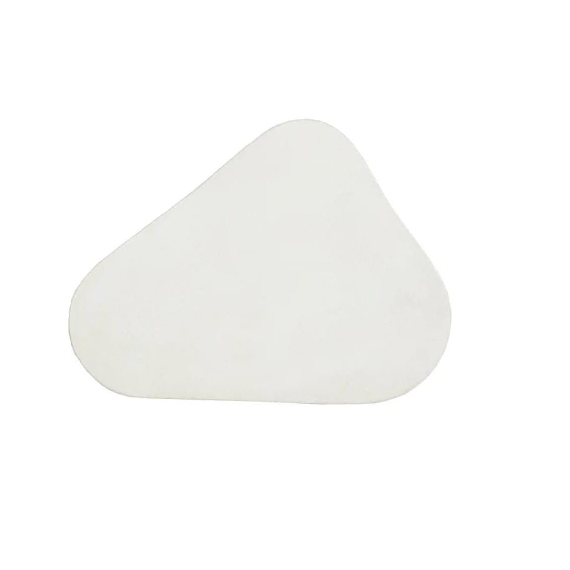 Dali Small White Concrete Side Table - Table Top View | Bone & Brass