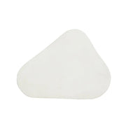 Dali Small White Concrete Side Table - Table Top View | Bone & Brass