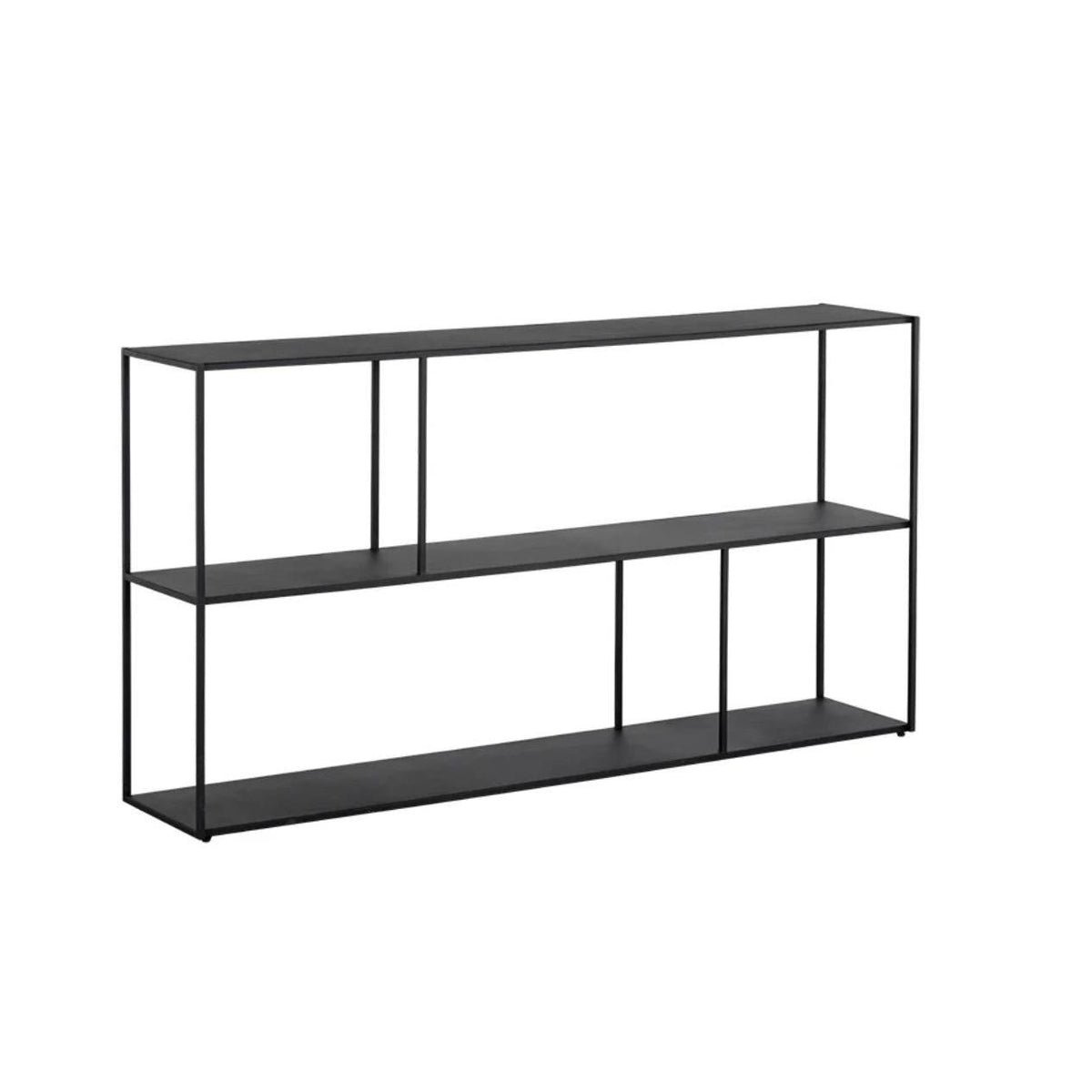 Eiffel Low Bookcase - Large - Black | Bone & Brass