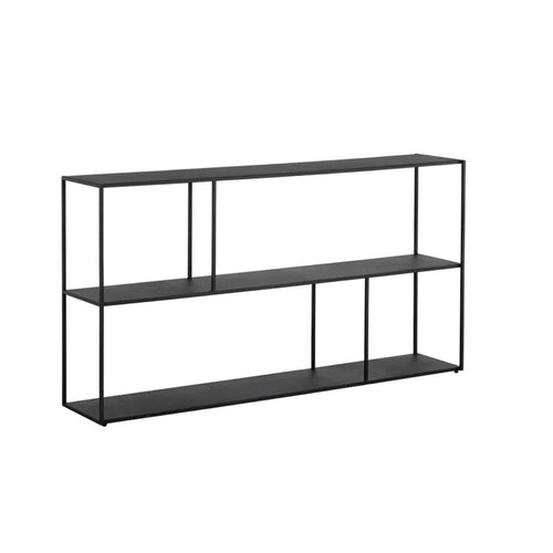 Eiffel Low Bookcase - Large - Black | Bone & Brass
