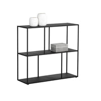 Eiffel Low Bookcase - Medium - Black | Bone & Brass