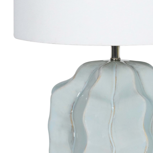 Destin Ceramic Mini Lamp - Spa Blue