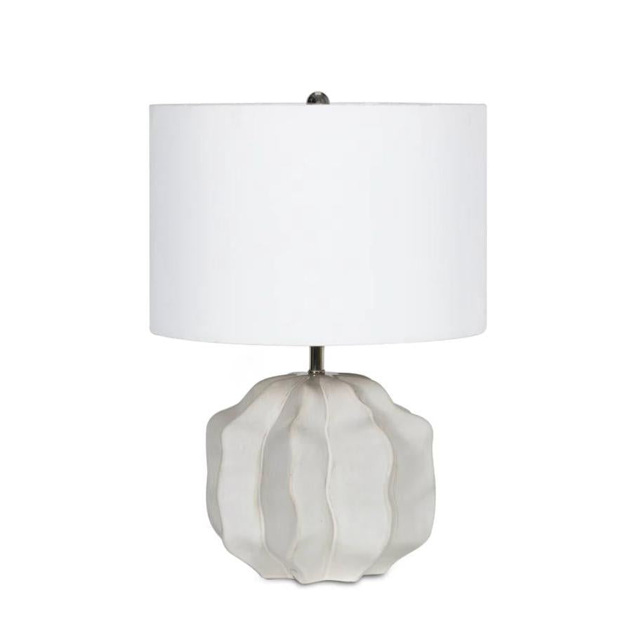 Destin Ceramic Mini Lamp - Ivory | Bone & Brass