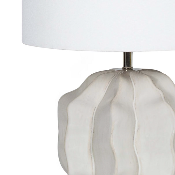 Destin Ceramic Mini Lamp - Ivory