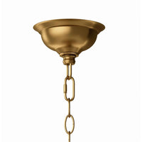 Cupola Metal Pendant - Brass - Pendant Installed | Bone & Brass